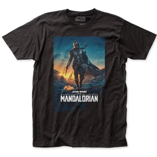 Men s Star Wars The Mandalorian Mando Season 2 Poster T-Shirt Grogu - New M