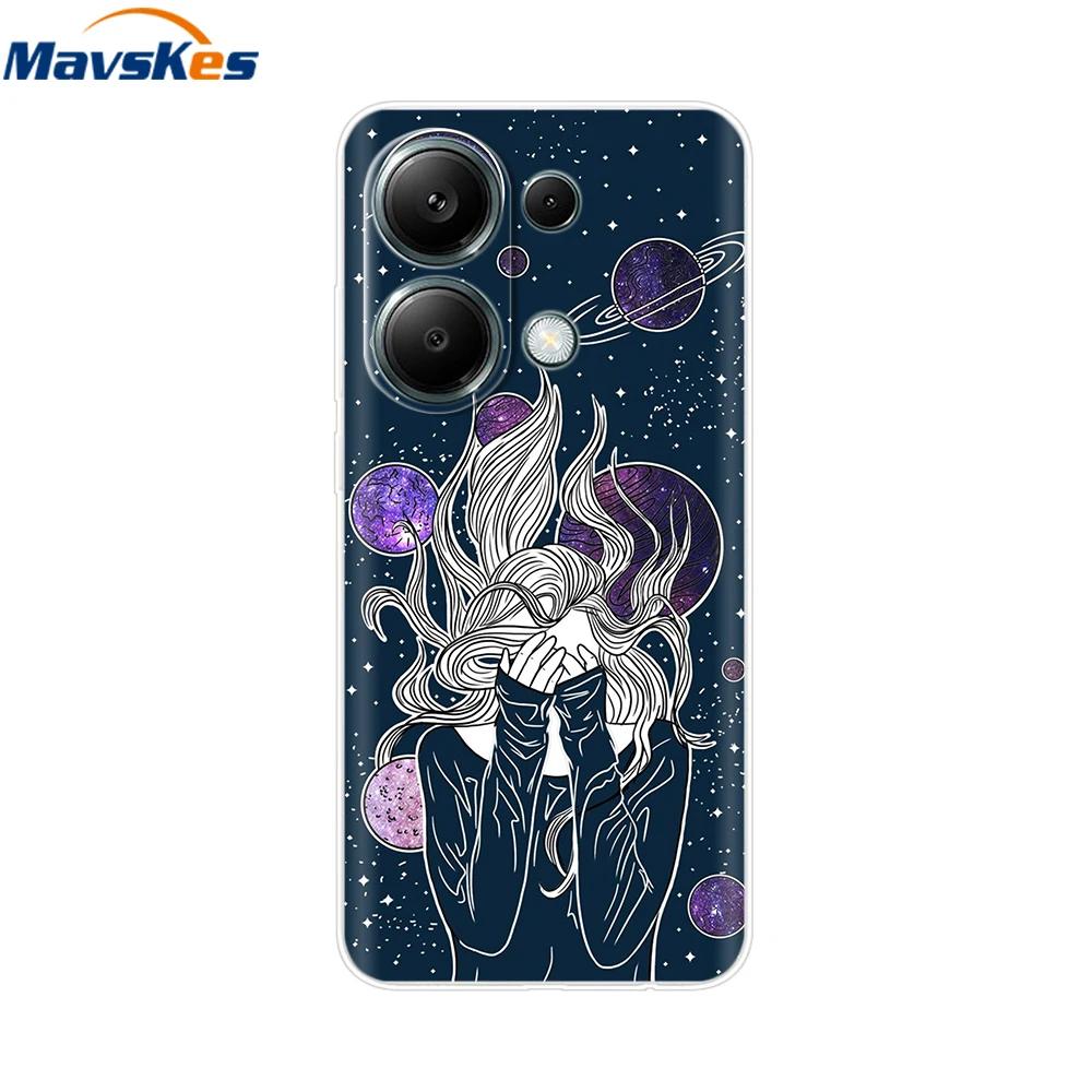 For Xiaomi Redmi Note 13 4G Case Note13 Cover Soft Clear Silicone TPU Back Case Funda For Redmi Note 13 Pro 4G Phone Cases Coque