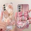 For Samsung Galaxy A54 Cute Flower Butterfly Cat Painted Case For Samsung A54 5G SM-A546B Soft Silicone TPU Phone Cases