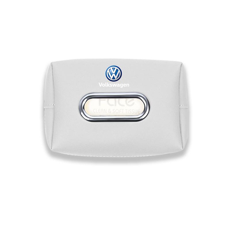 Car Seat Back Tissue Box Auto Leather Tissue Holder Valve Cap For VW Golf Amarok T5 Phaeton Teramont ID3 Tiguan T-Cross Passat M Ze2