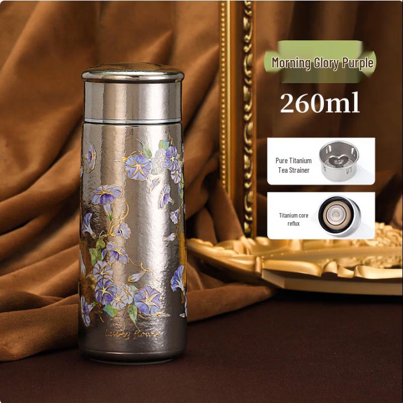 Xinke Pure Titanium Insulated Tea Water Bottle