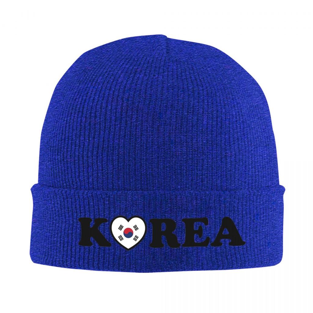 South Korea Flag Warm Knitted Cap Winter Knit Bonnet Hat Skullies Beanies Hip Hop Caps for Unisex