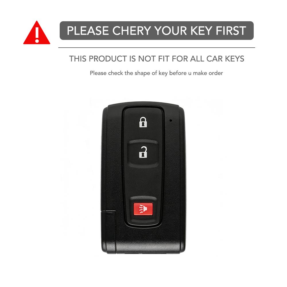 Keychain Silicone Car Remote Key Cover Key Fob Accessories Case for TOYOTA Corolla Verso 2004 2006 2007 Prius Gen 20 2005 2008