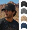Breathable Dad Hat Curved Brim Distressed Hat Vintage Camel Print Baseball Cap  For Men Women