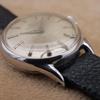 Used MOVADO Vintage Manual Winding Bar Index Silver SS Stainless Steel Leather Belt Replaced Rare Vintage Antique [6 Month Warranty] CH47