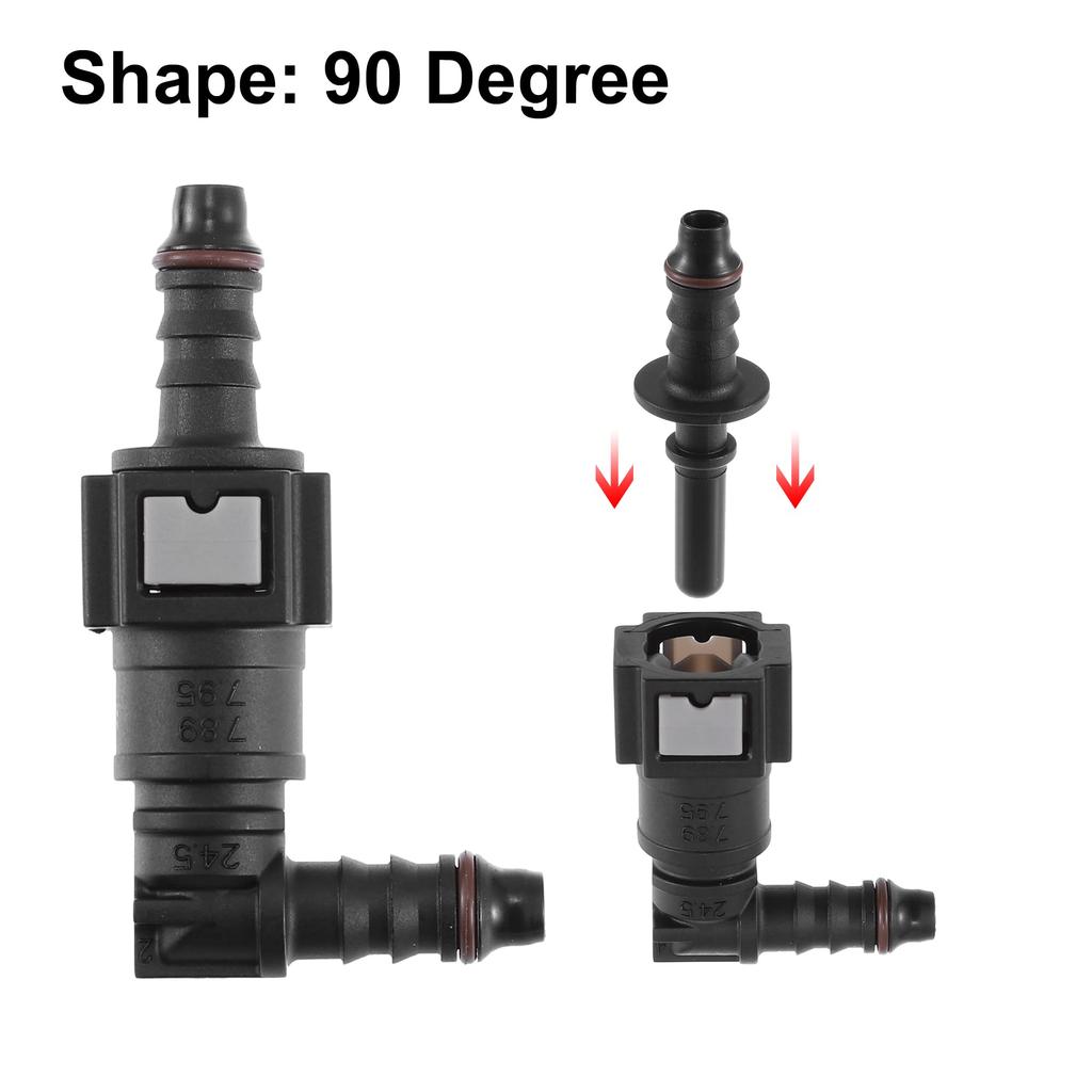 uxcell Car Fuel Line Hose, Quick Release Connector Removal Hose, Nylon, 0.3 inch (7.89