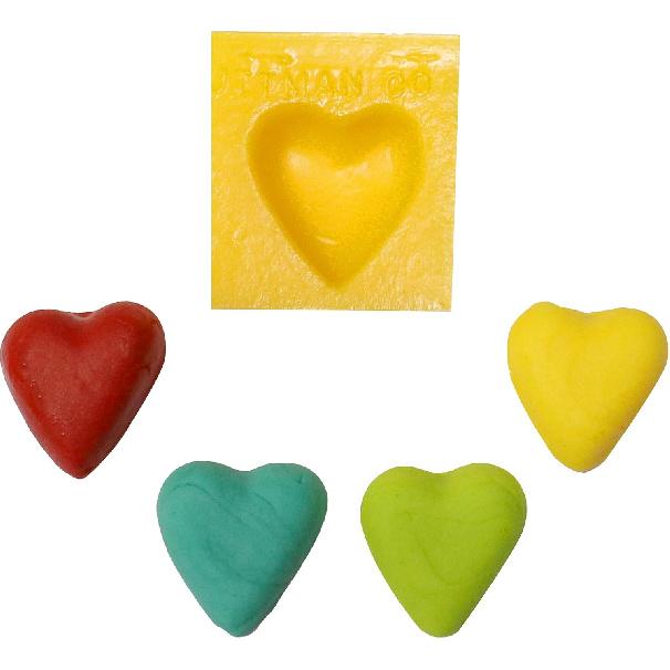 Hearts 4 Cavity Flexible Silicone Molds for Cream Cheese Mints, Chocolate, Fondant, Gummy, Fat Bombs, Ice Hearts, Soap, Buttercream, Butter, Candy
