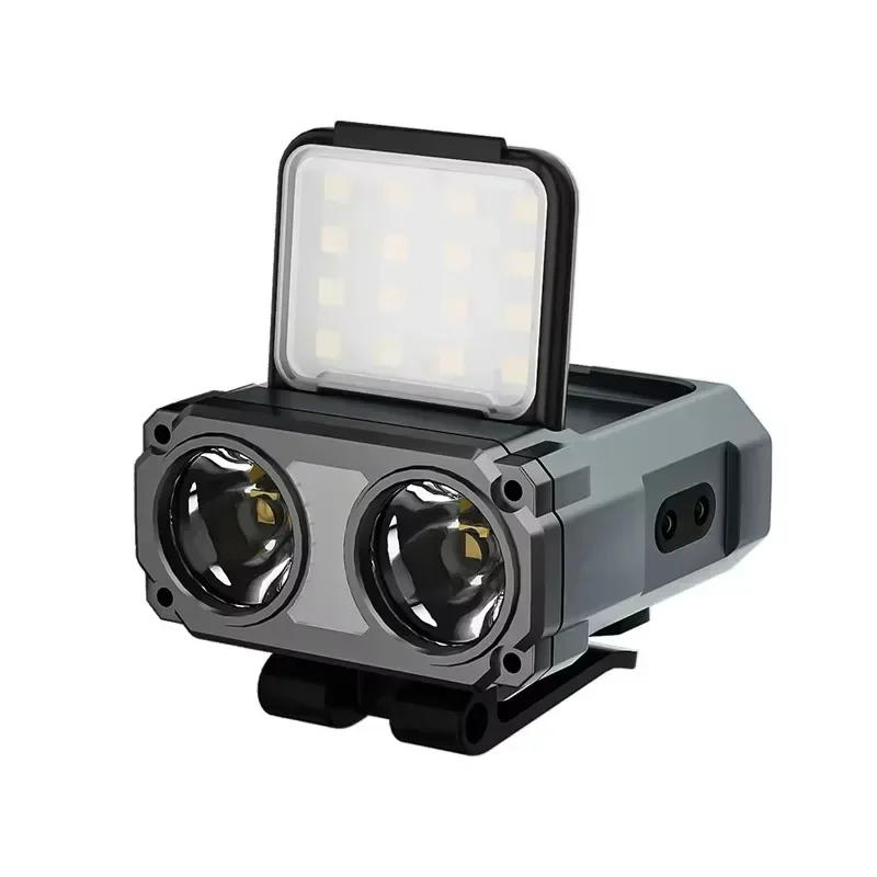 Eulen Stirnlampe Typ-c Wiederaufladbare Stirnlampe Tragbare Drehbar Jagdlichter LED Taschenlampe Angeln Frontlicht Fahrradlicht