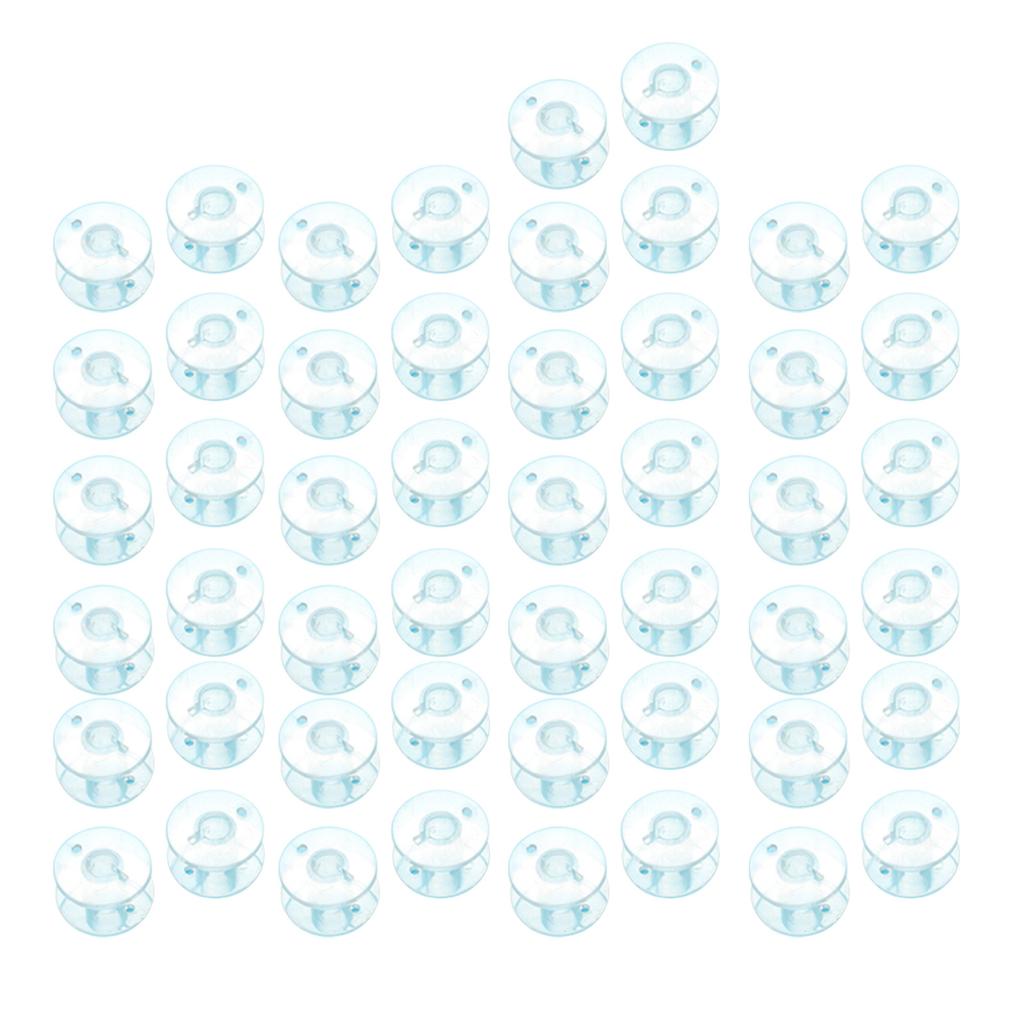 Home Sewing Essentials - Multi-Purpose Clear Bobbins with Transparent Design