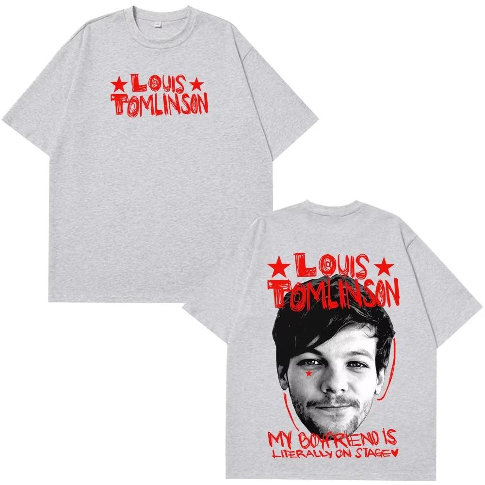 2026 Singer Louis Tomlinson Fashion Printed T-shirt Men Women High Quality T Shirt Summer Casual Short Sleeve Cotton Vintage T-shirts