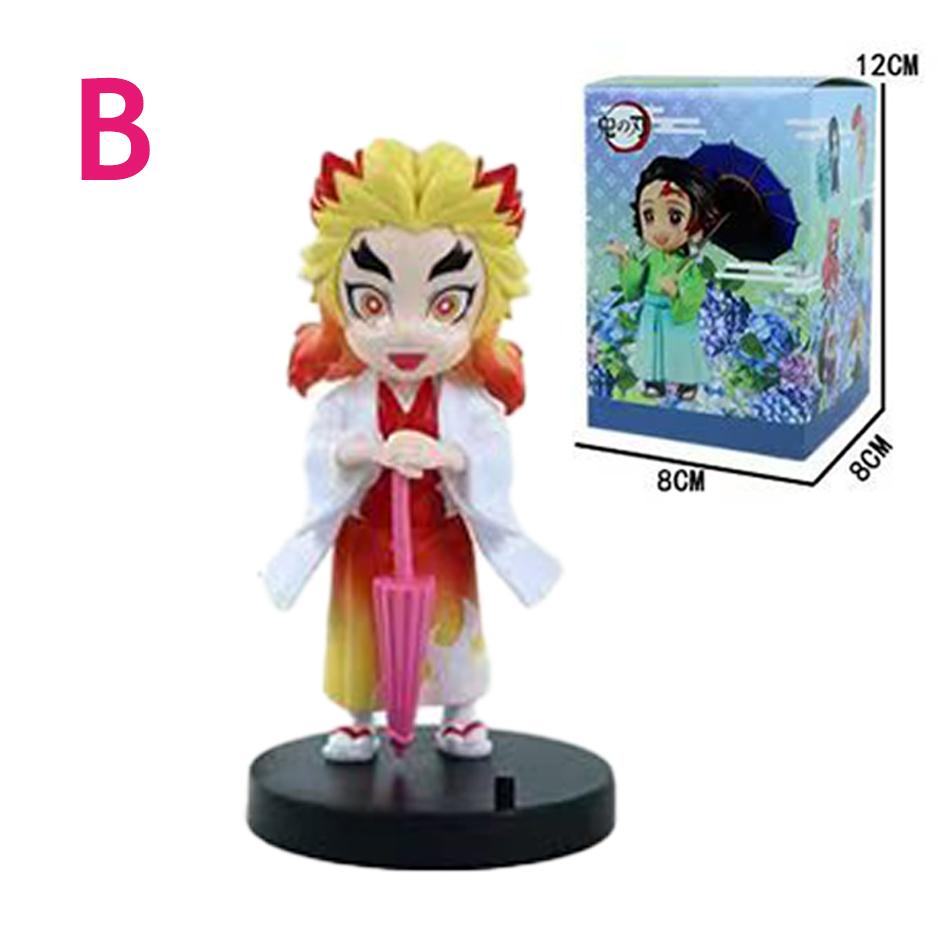 Plum Rain Series  Tanjiro Kamado Nezuko Anime Animation Figurine Creative Statue Model Ornament Surprise Present