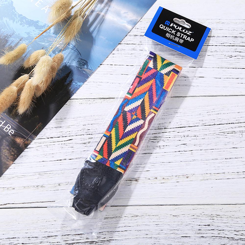 Retro Style Double Cotton Yard Colorful Pattern Shoulder Neck Strap Camera Strap Bags Wristband