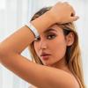 Ingemark 4 Styles Luxury Punk Heavy Metal Chunky Spring Bangle for Women Hip Hop Open Wide Cuff Bracelet Steampunk Jewelry Men