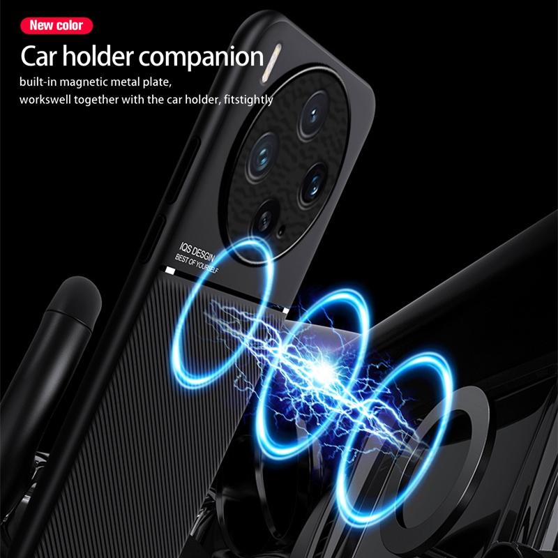 Rugged Non-Slip Case for Vivo X300 Pro Protective Cover Magnetic Suction Holder Coque Fundas Capa