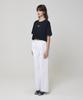 Meuameu Pin Tuck Wide Denim Pants