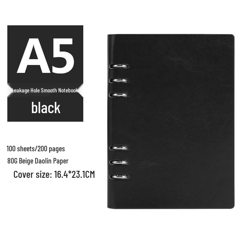 A5/B5 Business Loose-Leaf Notebook with Detachable Pages - Customizable Meeting Record Book