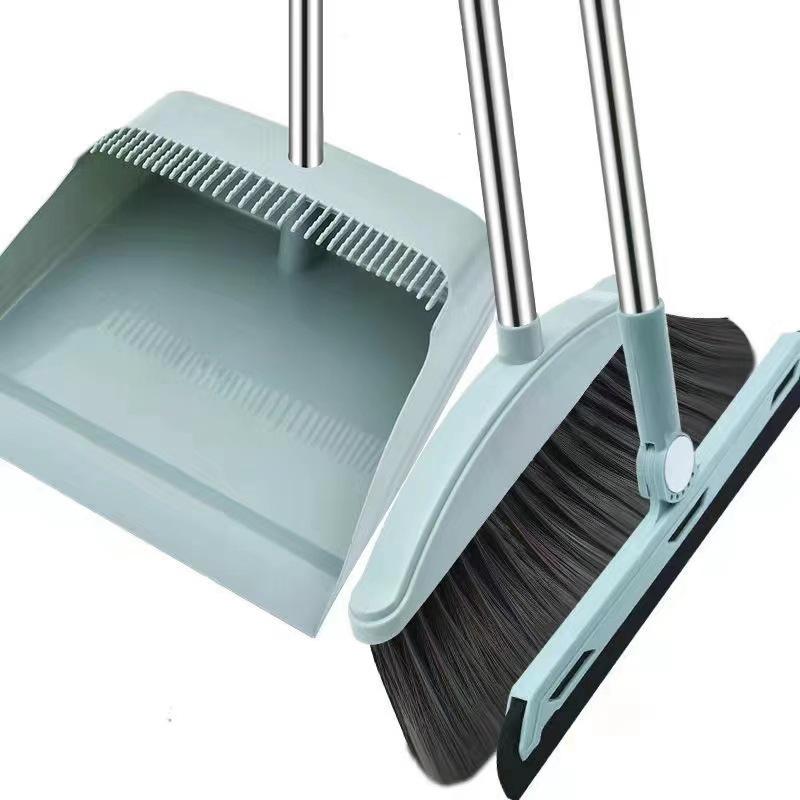 Magic Broom and Dustpan Set with Wiper and Hair Picker for Home Cleaning