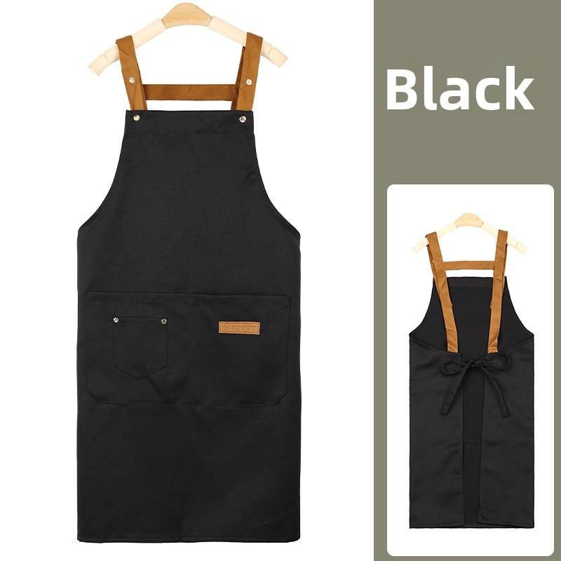 1pcs Waterproof Oil-Resistant Apron Home Kitchen Cooking Apron Workwear for Restaurant/Coffee/Milk Tea Shop