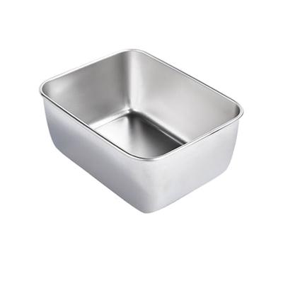 Plateau Plat Assiette Rectangulaire en Acier Inoxydable 304 Récipient de Stockage Alimentaire pour Fruits Légumes