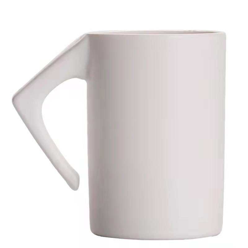 Custom Logo Ceramic Mug: Creative Inverted Design for Hotel Bathroom or Souvenir Gift