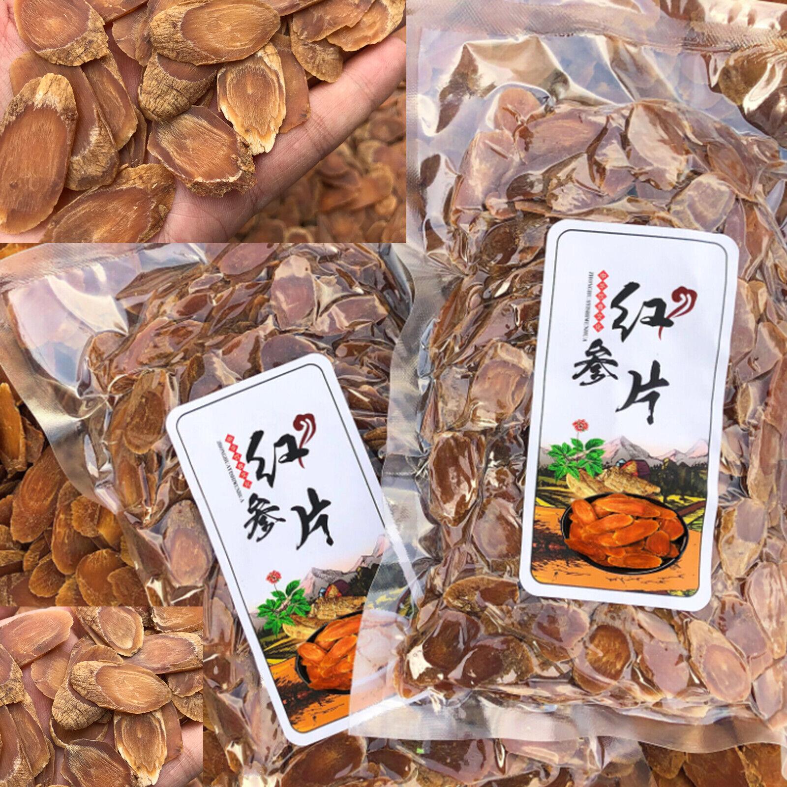 250g Korean Red Ginseng Root Slices Tea Soup Bag Herbal Health Care