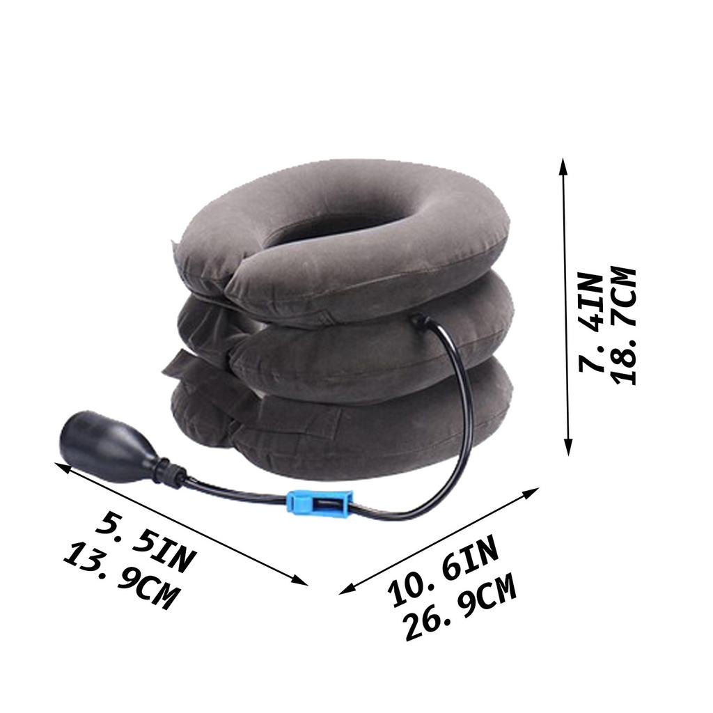 Dispositif de traction du cou, collier gonflable, soutien du cou, Traction cervicale douce