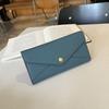 Wallet Women'S Leather Lychee Pattern Long Wallet Bag Fashion Contrast Color Clutch Bag Cowhide Wallet