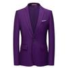 2025 Spring/Autumn Men's Solid Color Single-Button Business Casual Suit Jacket