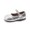 2025 Spring New Children Leather Shoes for Girls Fashion Korean Style Soft Anti-slippery Versatile Chic Ballet Elegant Flats