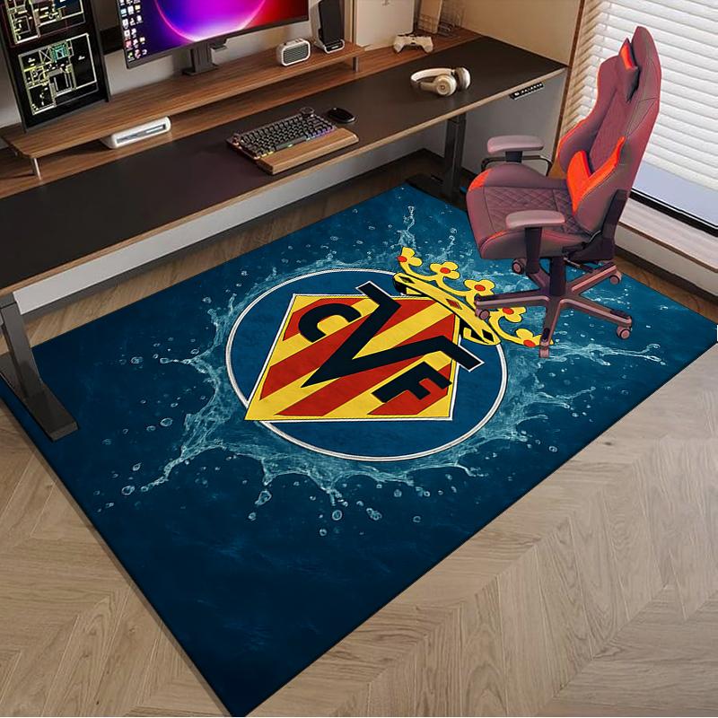 1PC CF Football Emblem Rug Game Carpet, Floor Mat for Bedroom Living Room Entryway Rug, Home Decor Idea Gift for Christmas birthday