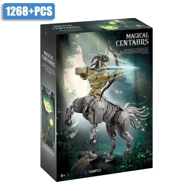 1456PCS Magic Centaur Building Blocks Creativity Centaur Archer Model Bricks Desktop Decoration Diy Toys For Kids Holiday Gifts