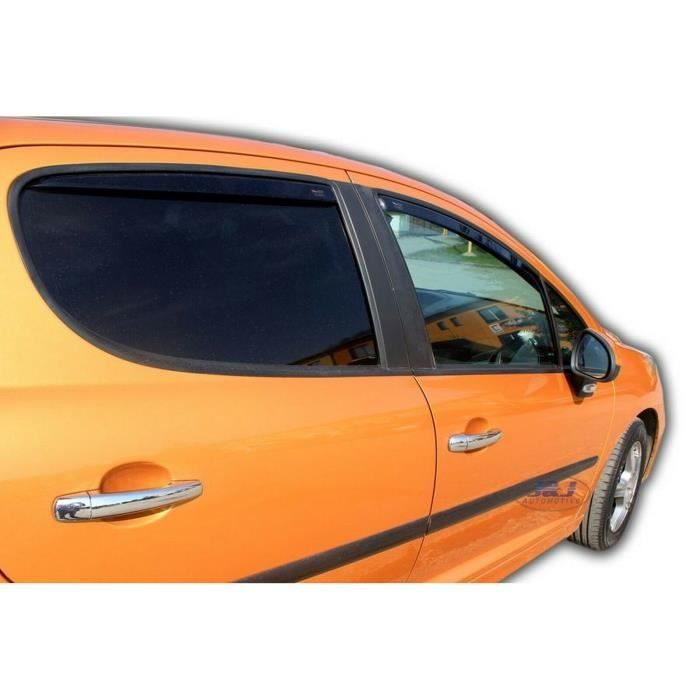 | Deflecteurs d'Air Déflecteurs De Vent Compatible Avec Peugeot 207 5 Portes Hatchback 2006- 2012 4 Pièces