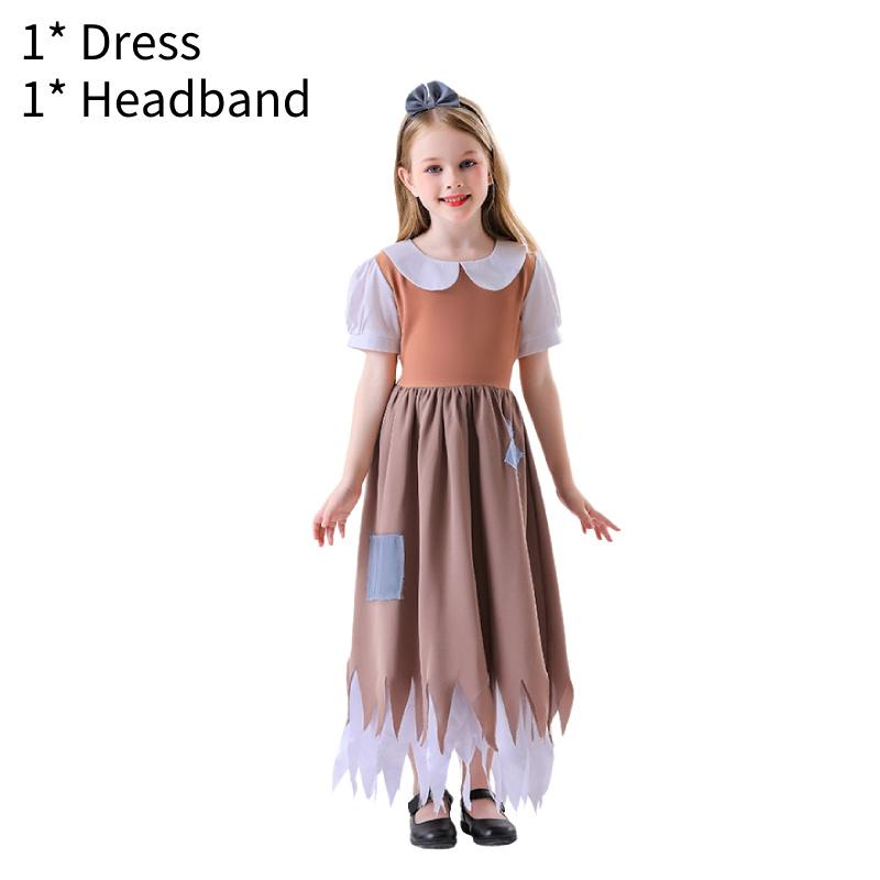 

Enchanting Girls Costume Dress Featuring Cinderella And Snow White Cosplay Style For Halloween And Festivals 120（For Children）