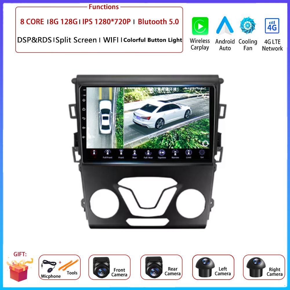 Android Carplay Auto For Ford Mondeo 5 Fusion 2012 2013 2014 2015 2016 - 2019 Car Radio Navigation GPS Multimedia Video Player