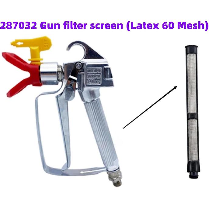 Airless Sprayer Filter Set for Graco 390 395 490 495 595 3400 Sprayer, 3 Kinds of Straw Filter Spray Pump Inner Core Filter Gun Filter, 246385 246384