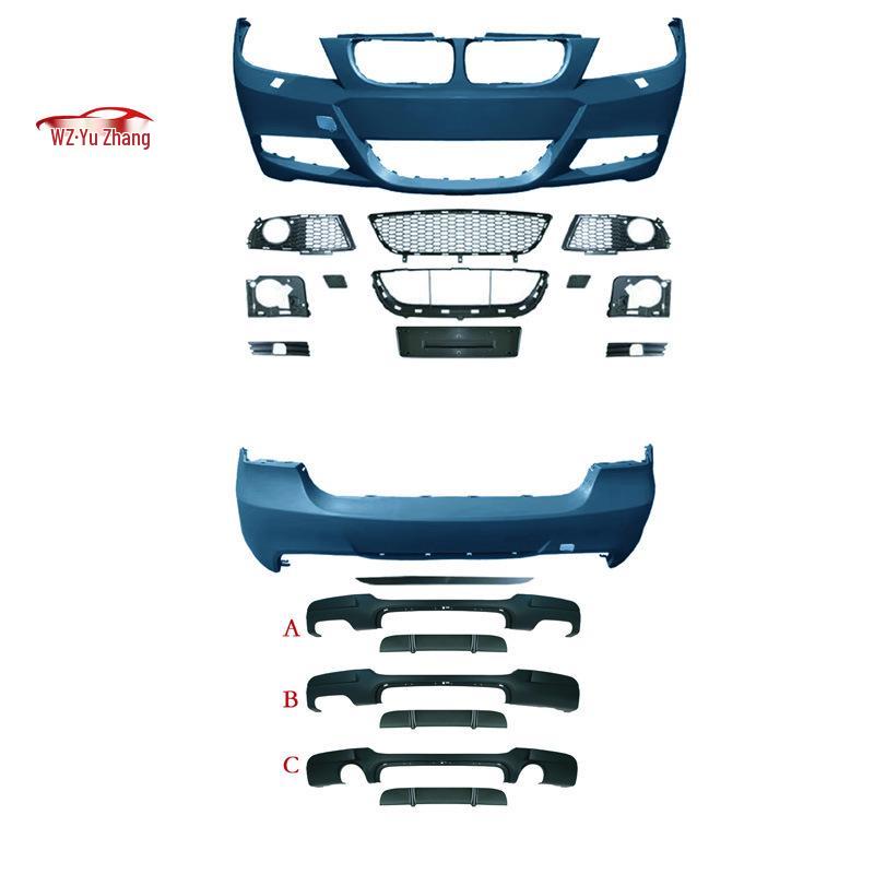 BMW 3 Series E90 2005-2012 MT Sport Front/Rear Bumpers, Grille, Side Skirts, Fog Lights