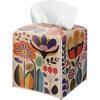 Cat Tissue Box Holder, Nordic Cat Leather Tissue Box Cover Square, Paper Napk Everyday Dispenser Accessories for Bathroom Vanity Countertop Night