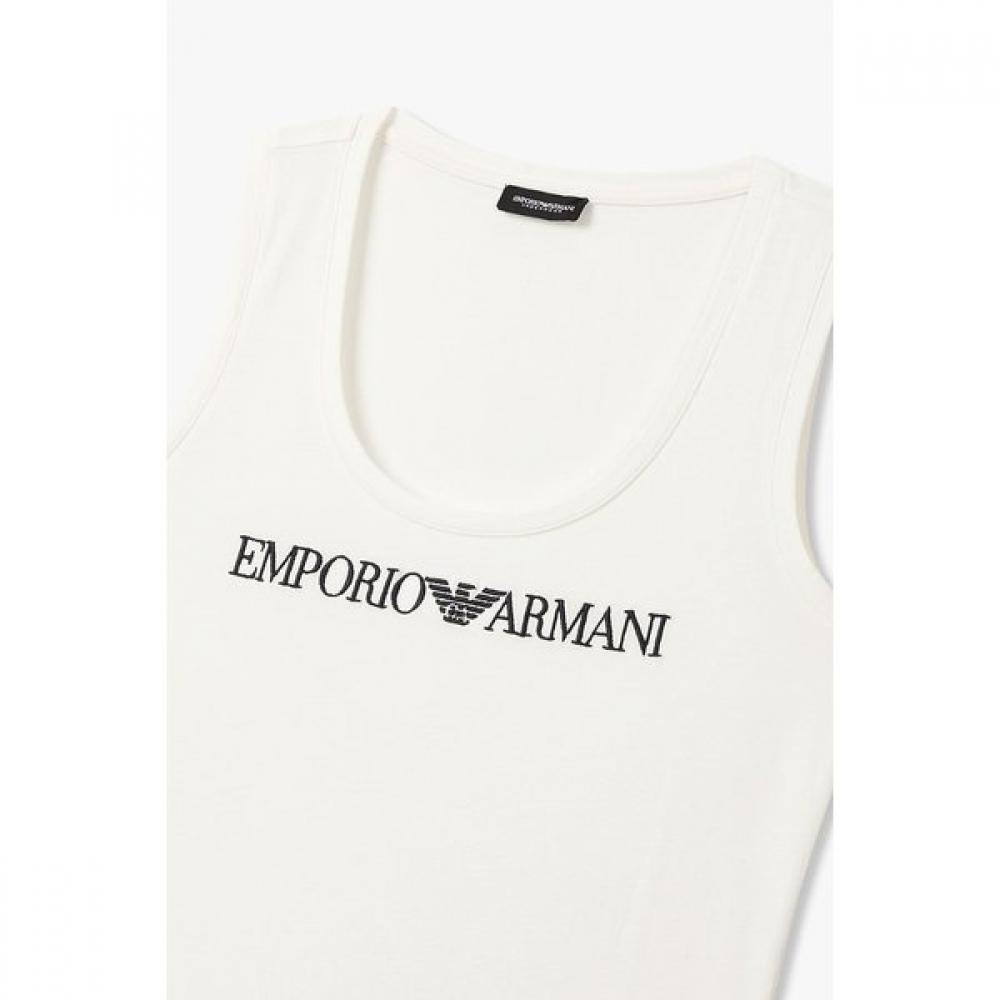 Emporio Armani Women S Colorblock Embroidery Logo Cotton Tank Top 0825313502