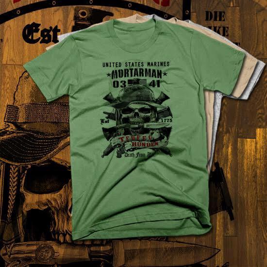 Mortarman T-Shirt 0341 Combat Veteran Military USA new cotton tee size S to 2XL S