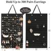 Felt Earring Storage Hanging Bag Wall Hanging Jewelry Hanging Bag Wall Hanging Necklace Ring Storage Bag XYZ