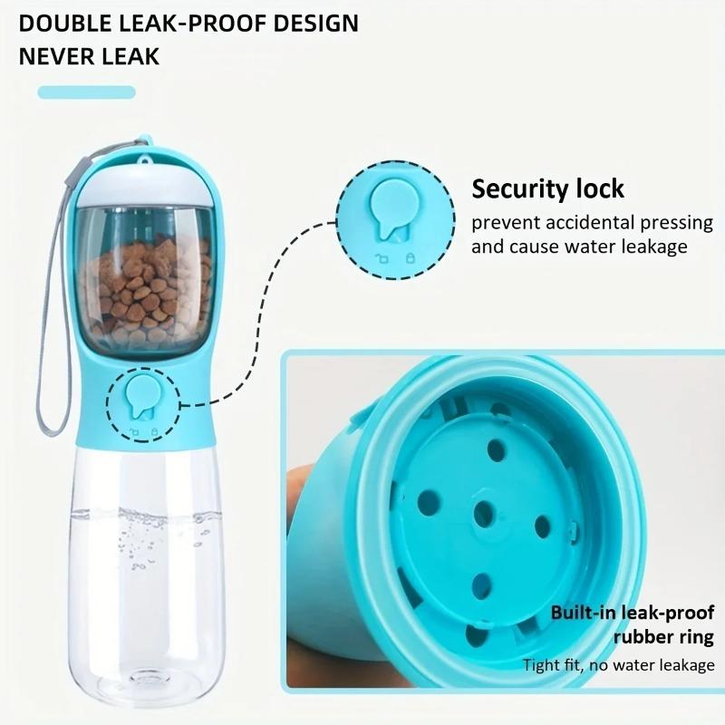 Portable Dog Water Bottle  Food and Water Container For Dog Pets Feeder Bowl Outdoor Travel Drinking Bowls Water Dispenser