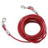Dog Tie Out Cable Steel Wire Double Head Bite Resistant Outdoor Camping Dog Leash for Small Medium