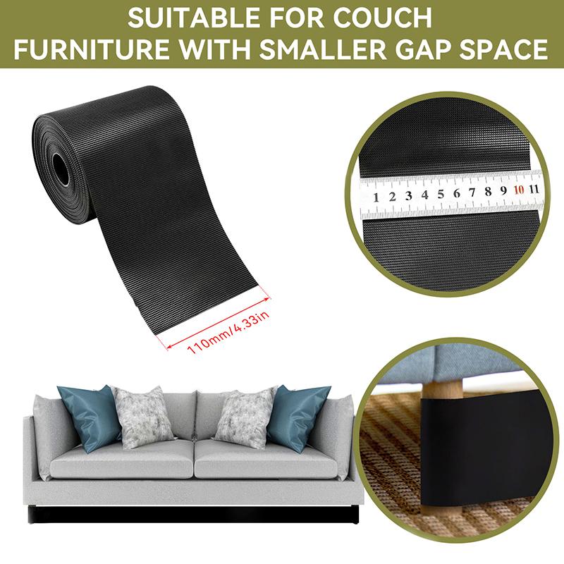 3/6/10M Sofa Toy Blocker Dustproof Adhesive Strap Under Couch Blocker Adjustable Sofa Edge Baffle Fixed Strap Interceptor