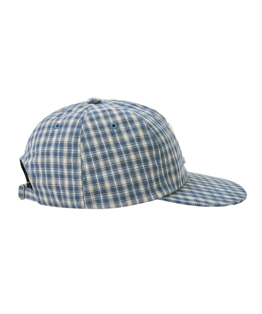YALE Y Logo Check Ball Cap_Blue