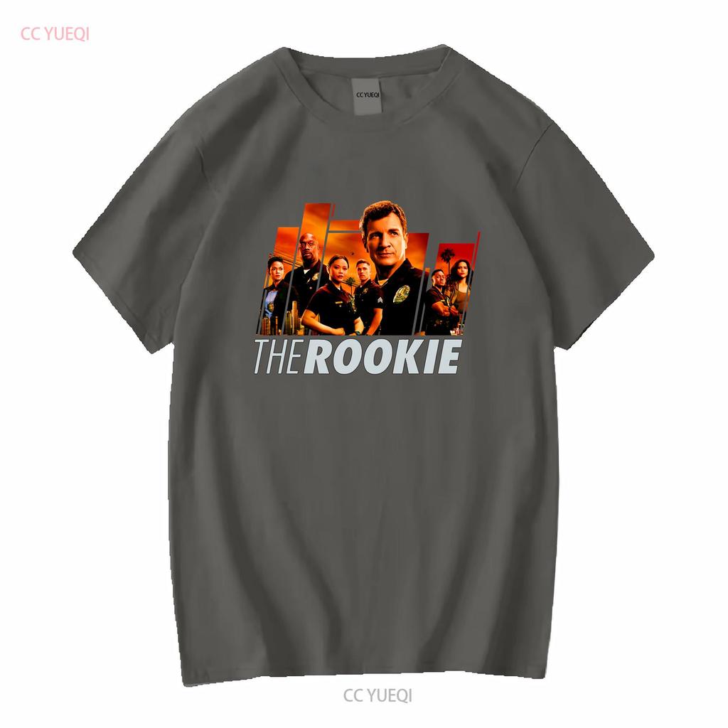 The Rookie Fanart Poster Klassisches T-Shirt lang- oder kurzärmlig Vintage Gewaschen Weich Mode Lässig Unisex Oberteil für den Alltag