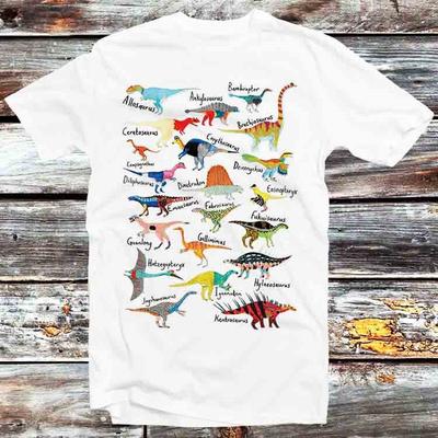 Dinosaur Names Planet Universe T Shirt B657