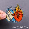 Punk Embroidered Patches For Clothing Demon Devil Patch Iron On Patches For Clothes Hip Hop Sewing/Fusible Patch Stickers Badges