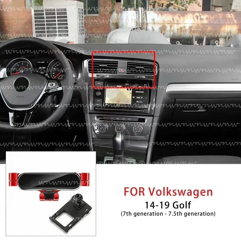 Gravity Car Mobile Phone Holder For Golf 7 MK7 2013- Air Vent Mount Snap-on Stand For Volkswagen VW Golf 7 7.5 MK7 2014-