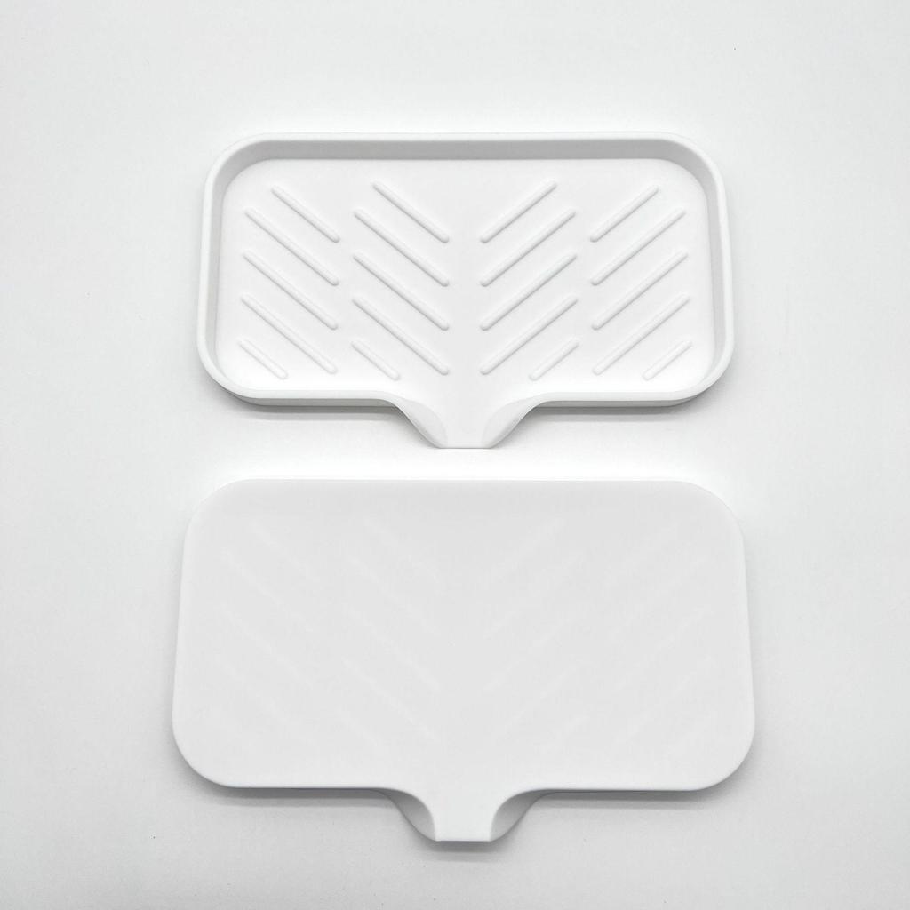 Multifunctional Silicone Soap and Sink Drain Mat - Non-slip, Water Collection Countertop Accessory