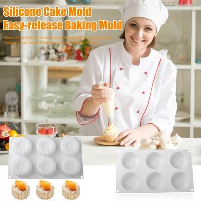 Silicone Cake Mold Non-Stick Reusable Baking Mold for Chocolate Jelly Pudding Candy Dessert Flexible Home Kitchen Bakery Utensils